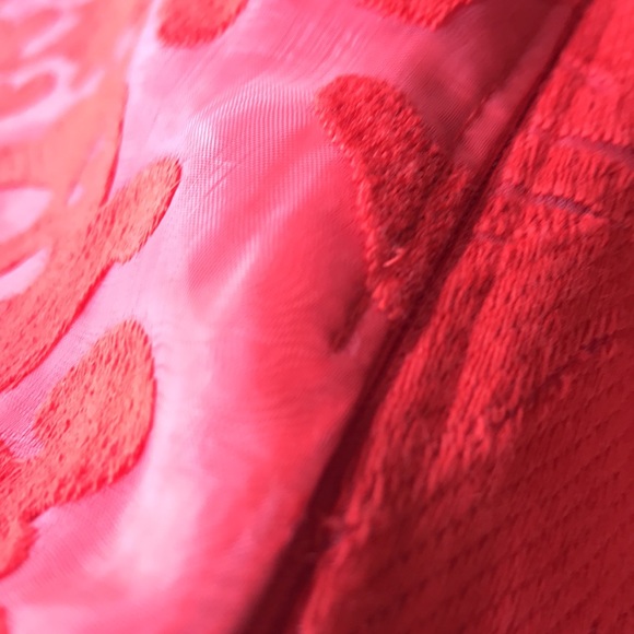 NWT - Gianni Bini Red Lace Sheath Dress - Size 8 - Picture 7 of 7